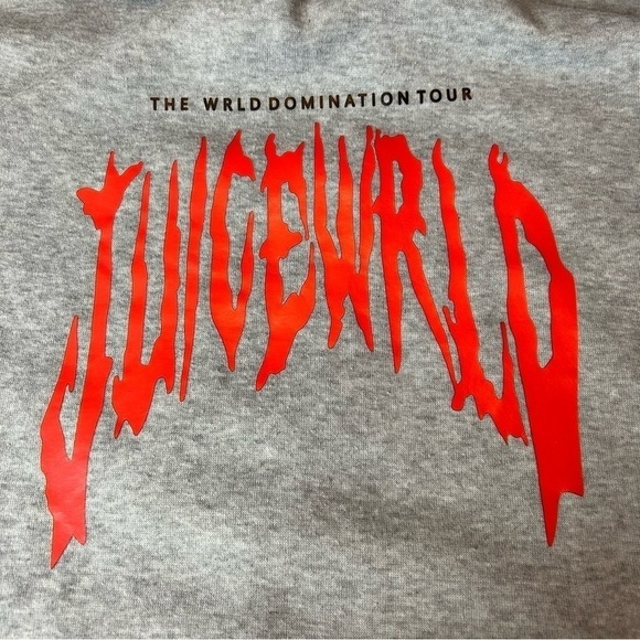 JUICEWORLD The World Domination Tour Gray Hoodie Sz. L - Picture 5 of 12